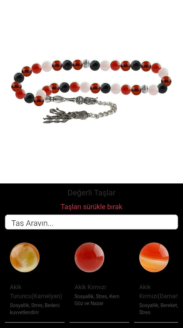 Özel Tasarım Tesbih - 33 Taş - Özel Tasarım Görseli