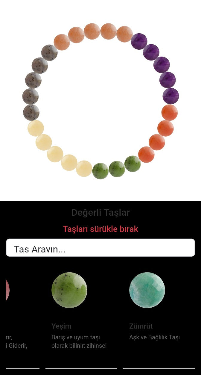 Özel Tasarım Elastik Misineli - 27 Taş - Özel Tasarım Görseli