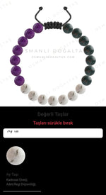 Özel Tasarım Merdiven Kapama Bileklik - 21 Taş - Özel Tasarım Görseli