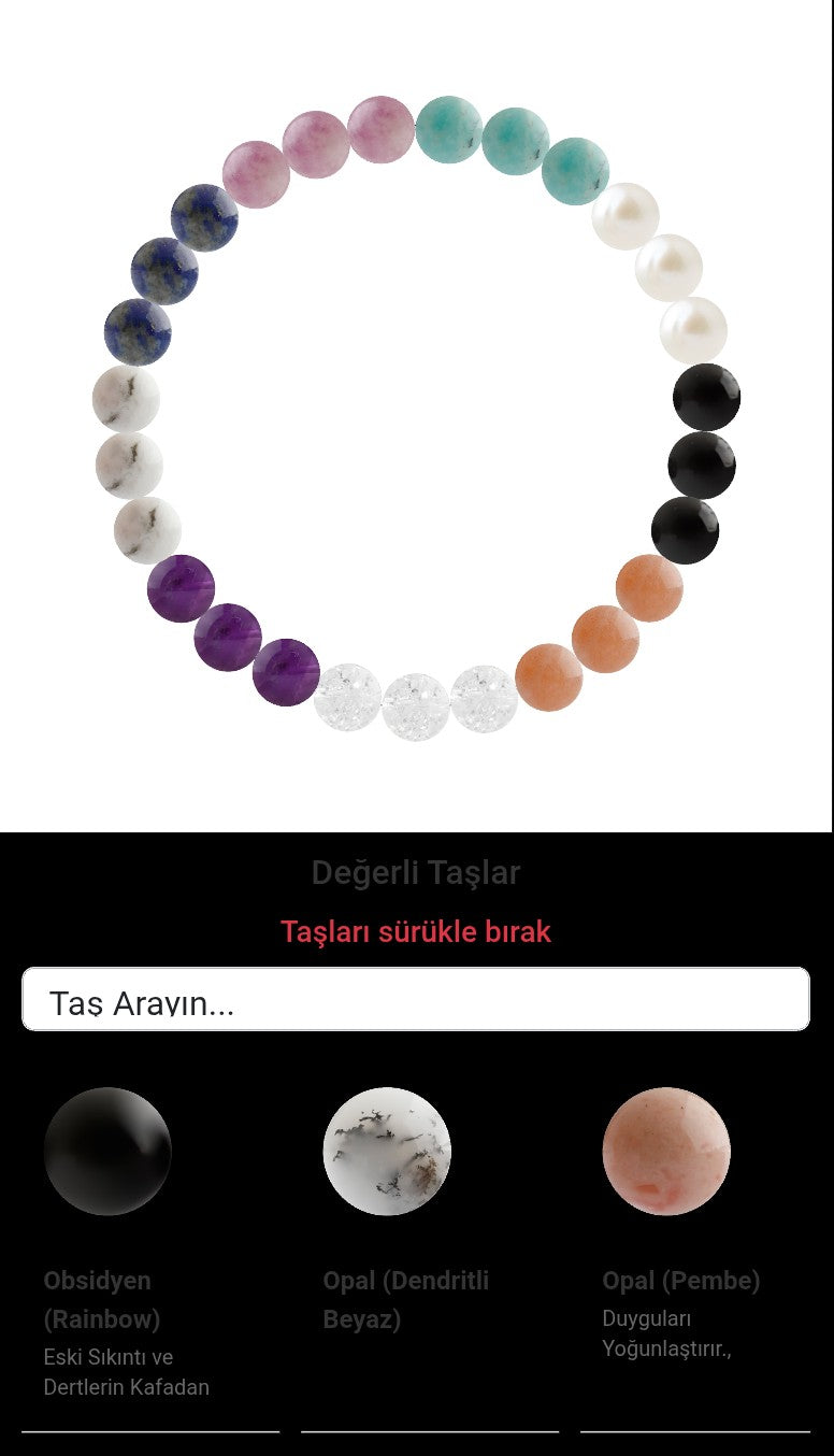Özel Tasarım Elastik Misineli - 27 Taş - Özel Tasarım Görseli
