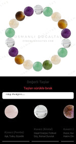 Özel Tasarım Elastik Misineli - 18 Taş - Özel Tasarım Görseli