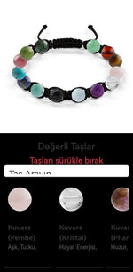 Özel Tasarım Makrome Bileklik - 14 Taş - Özel Tasarım Görseli