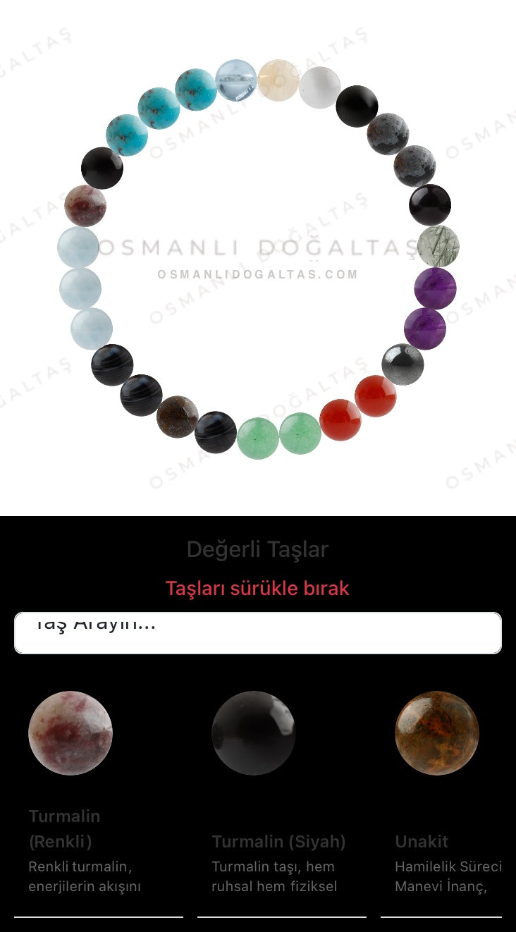 Özel Tasarım Elastik Misineli - 27 Taş - Özel Tasarım Görseli