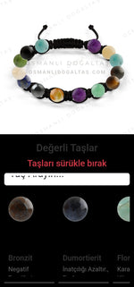 Özel Tasarım Makrome Bileklik - 14 Taş - Özel Tasarım Görseli
