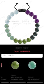 Özel Tasarım Merdiven Kapama Bileklik - 20 Taş - Özel Tasarım Görseli
