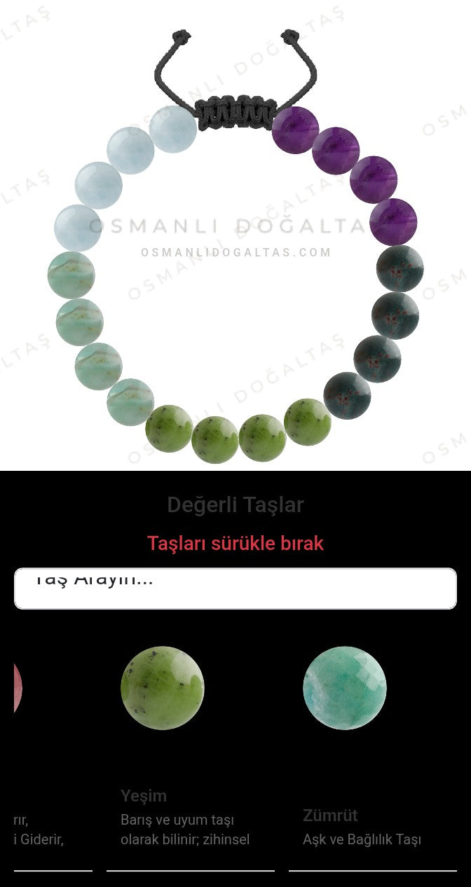 Özel Tasarım Merdiven Kapama Bileklik - 20 Taş - Özel Tasarım Görseli