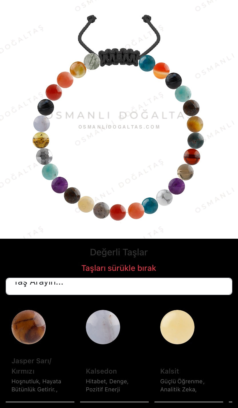 Özel Tasarım Merdiven Kapama Bileklik - 27 Taş - Özel Tasarım Görseli