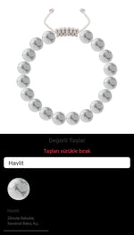Özel Tasarım Merdiven Kapama Bileklik - 18 Taş - Özel Tasarım Görseli