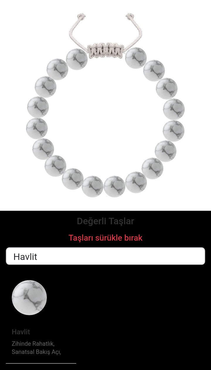 Özel Tasarım Merdiven Kapama Bileklik - 18 Taş - Özel Tasarım Görseli