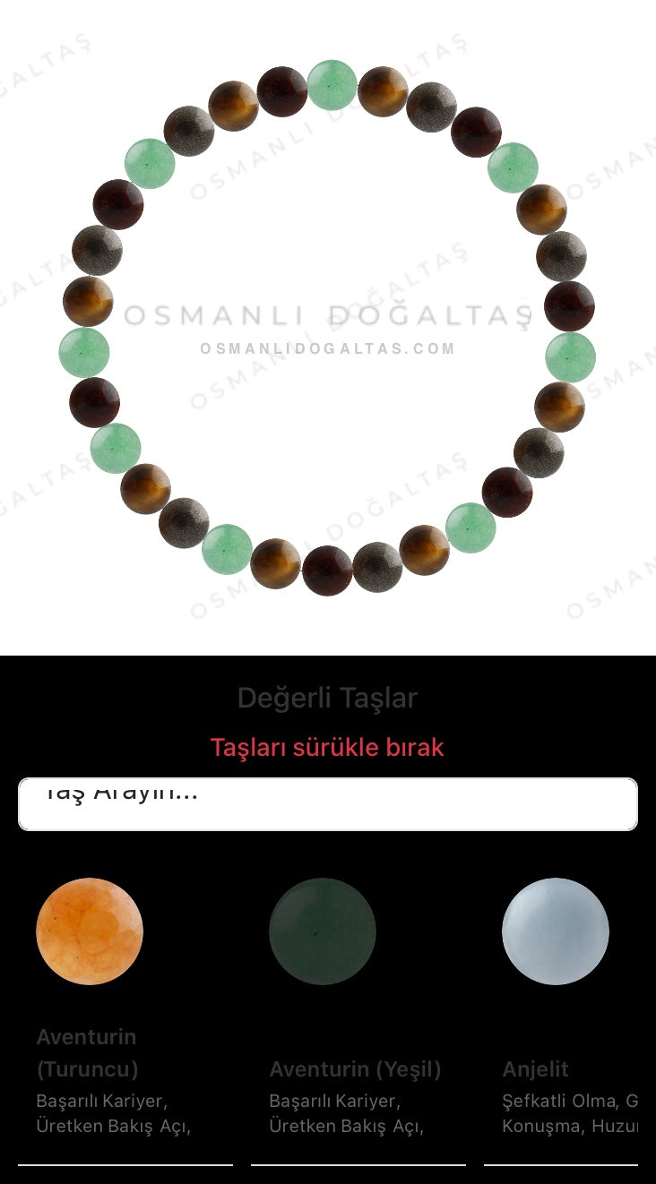 Özel Tasarım Elastik Misineli - 30 Taş - Özel Tasarım Görseli