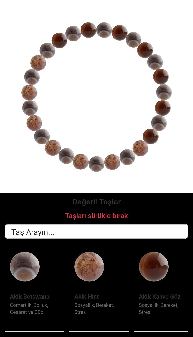 Özel Tasarım Elastik Misineli - 27 Taş - Özel Tasarım Görseli