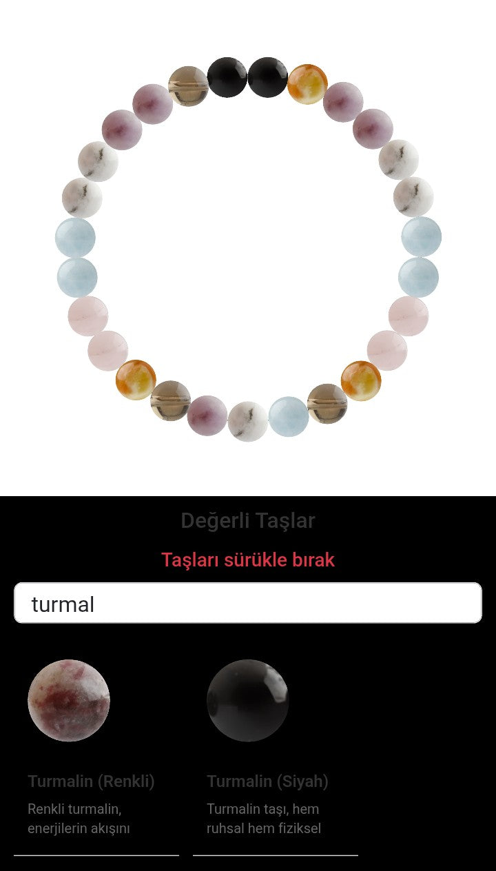 Özel Tasarım Elastik Misineli - 27 Taş - Özel Tasarım Görseli