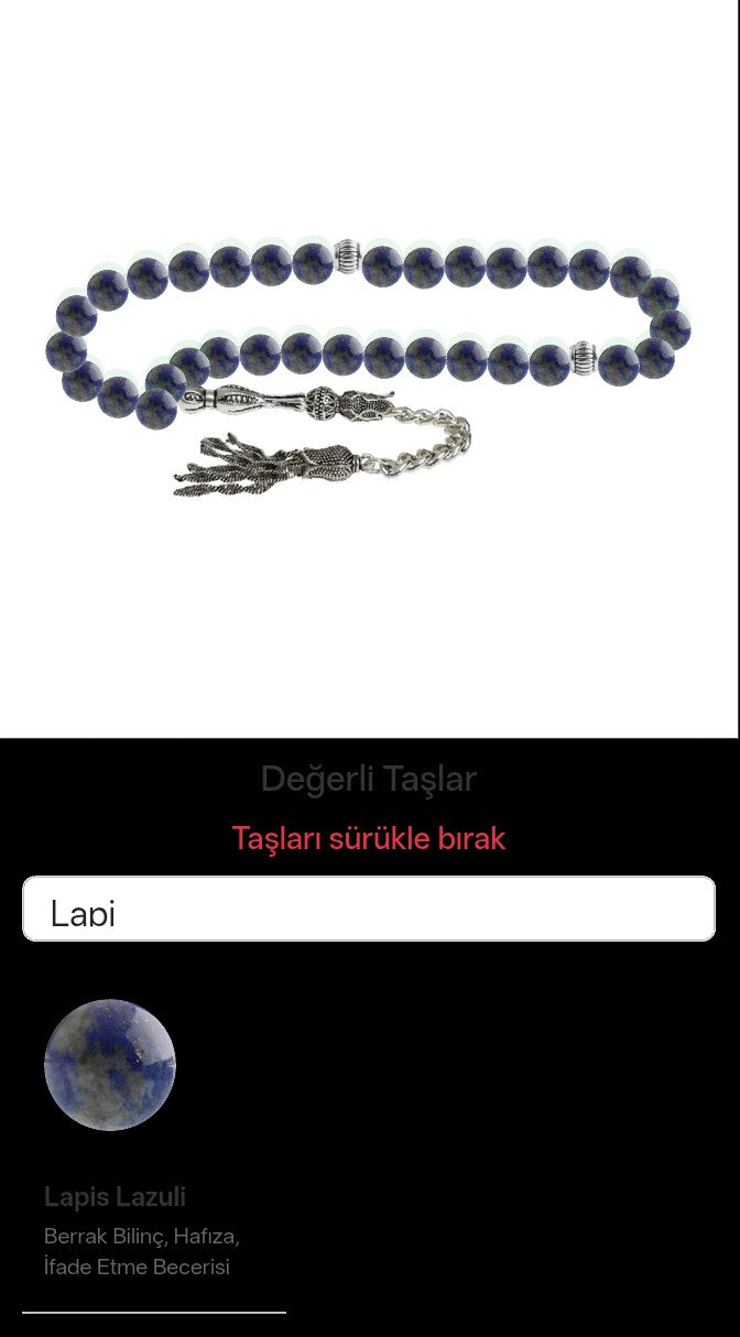 Özel Tasarım Tesbih - 33 Taş - Özel Tasarım Görseli