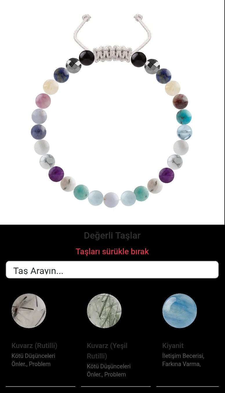 Özel Tasarım Merdiven Kapama Bileklik - 27 Taş - Özel Tasarım Görseli