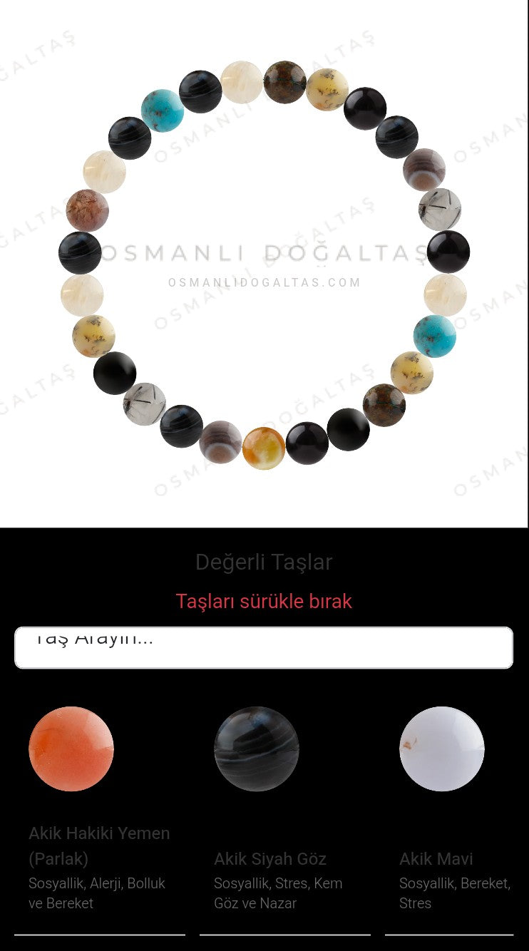 Özel Tasarım Elastik Misineli - 27 Taş - Özel Tasarım Görseli