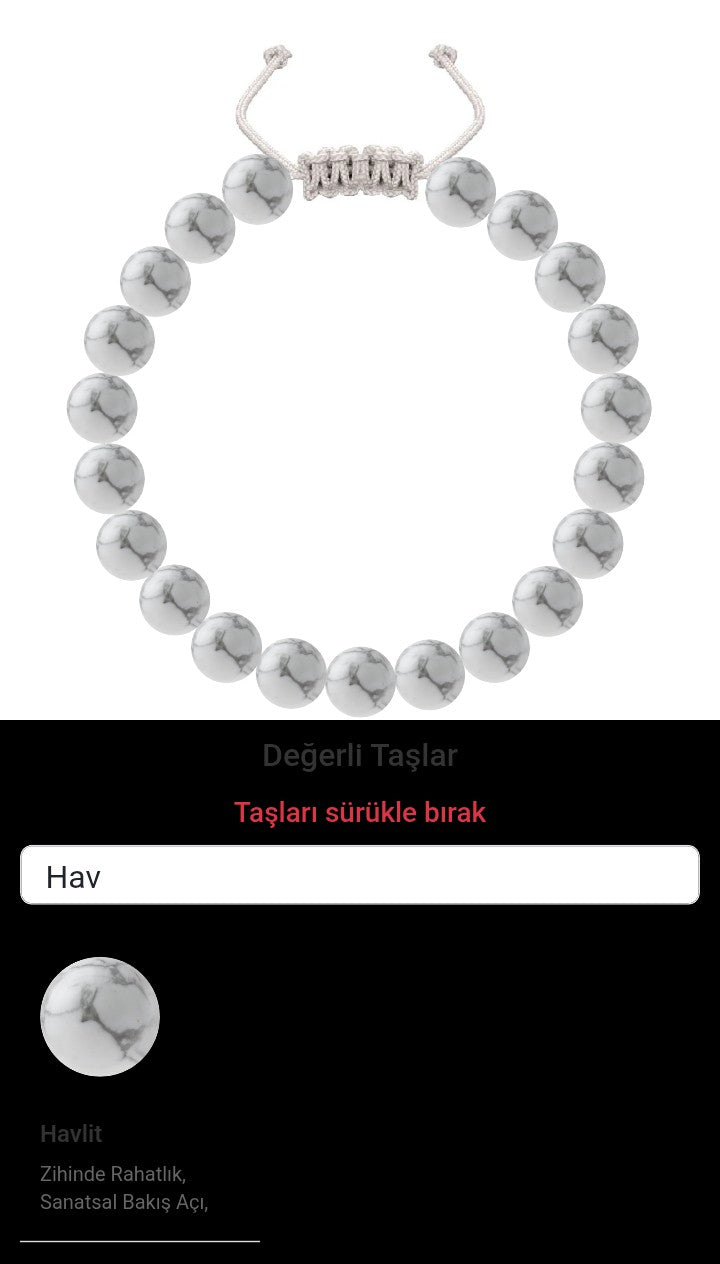 Özel Tasarım Merdiven Kapama Bileklik - 21 Taş - Özel Tasarım Görseli