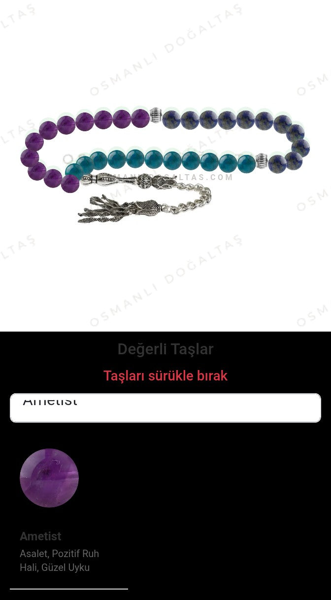 Özel Tasarım Tesbih - 33 Taş - Özel Tasarım Görseli