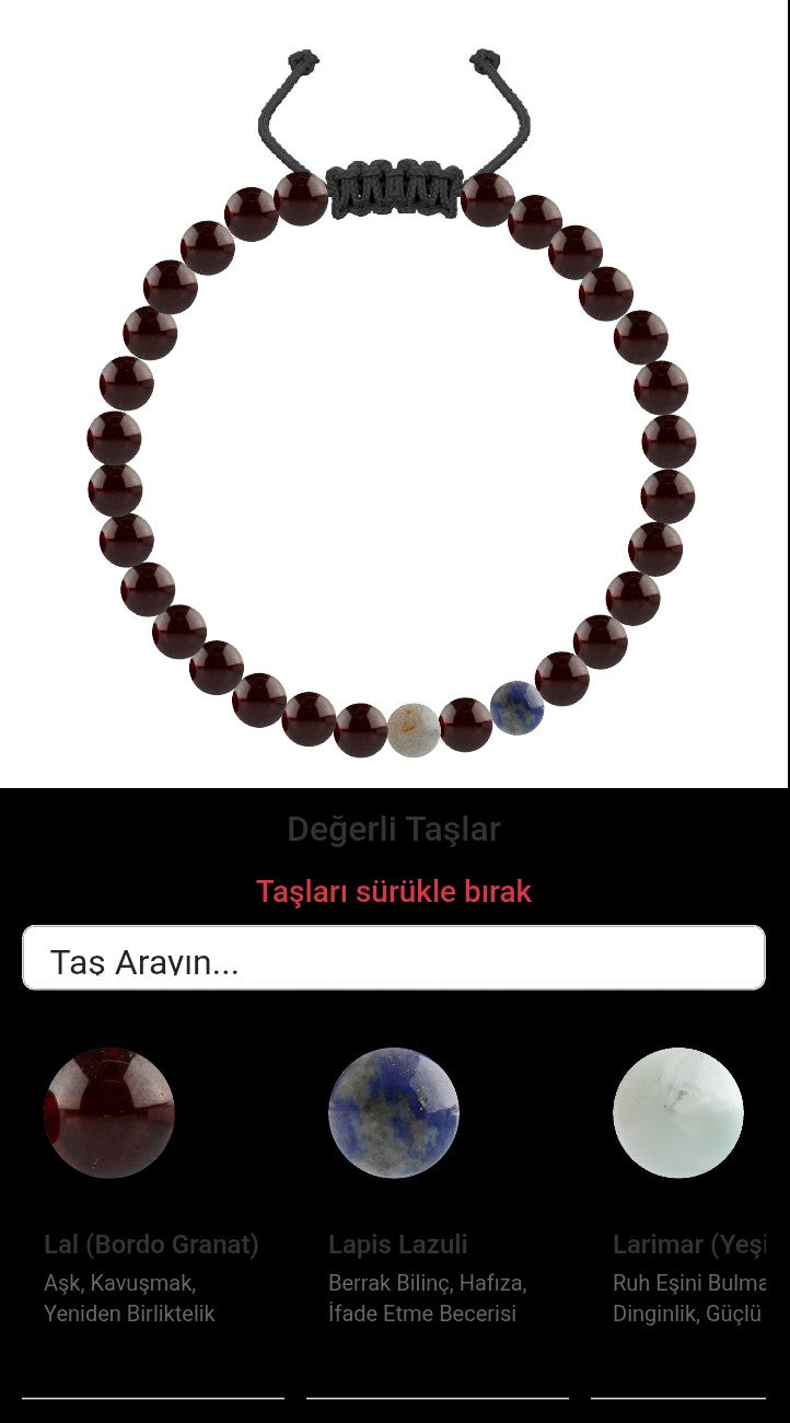 Özel Tasarım Merdiven Kapama Bileklik - 30 Taş - Özel Tasarım Görseli