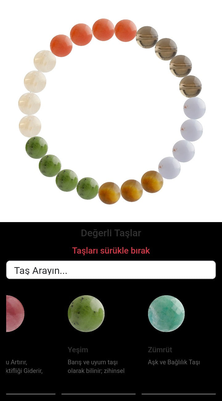 Özel Tasarım Elastik Misineli - 23 Taş - Özel Tasarım Görseli
