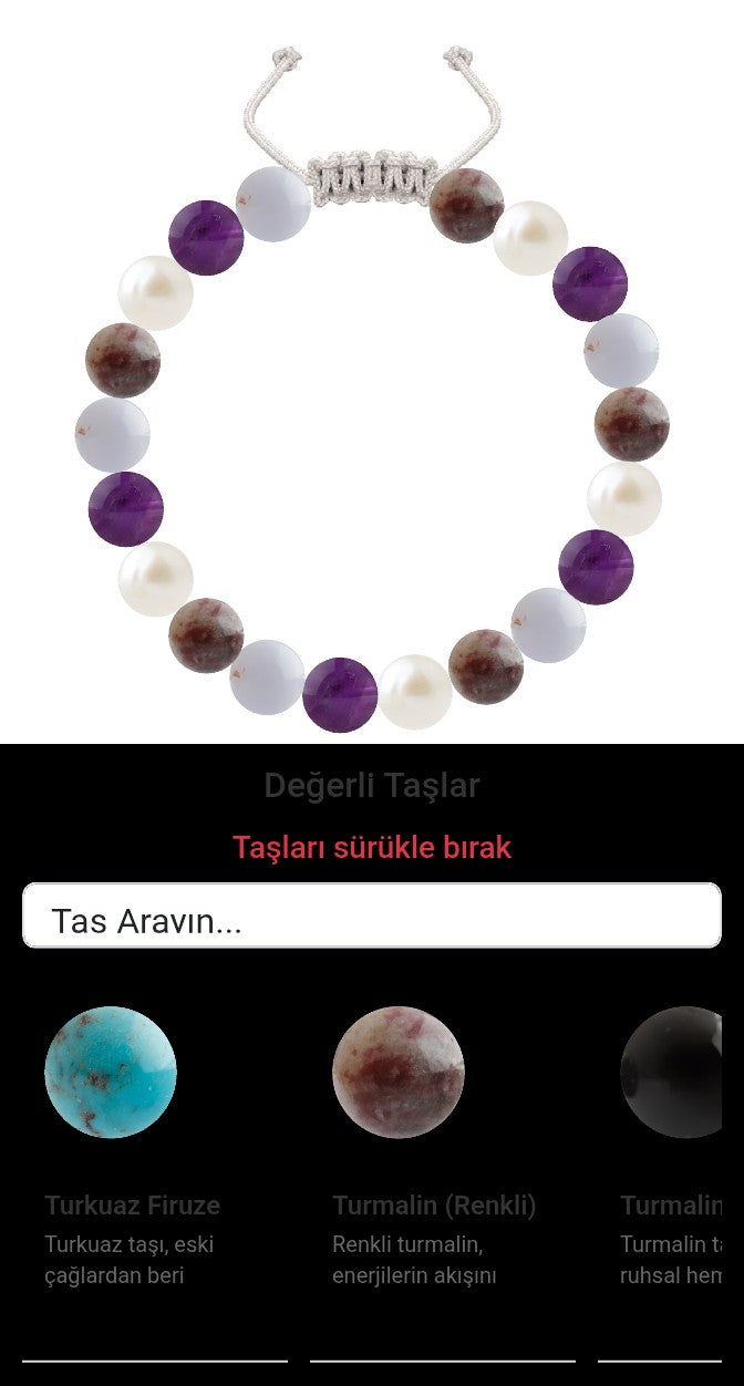 Özel Tasarım Merdiven Kapama Bileklik - 20 Taş - Özel Tasarım Görseli