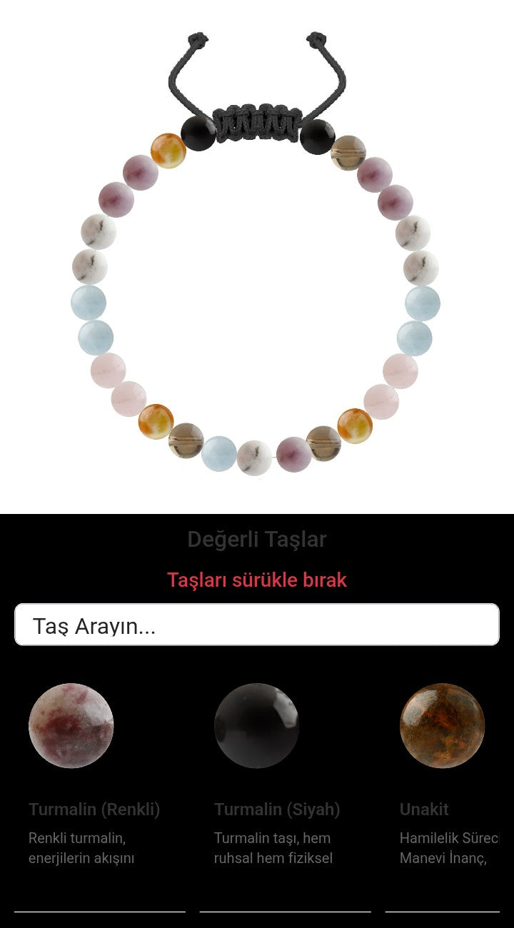 Özel Tasarım Merdiven Kapama Bileklik - 27 Taş - Özel Tasarım Görseli