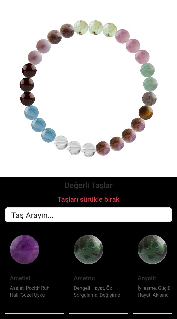 Özel Tasarım Elastik Misineli - 27 Taş - Özel Tasarım Görseli