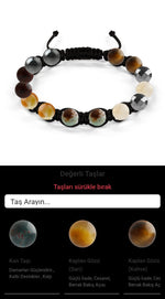 Özel Tasarım Makrome Bileklik - 14 Taş - Özel Tasarım Görseli