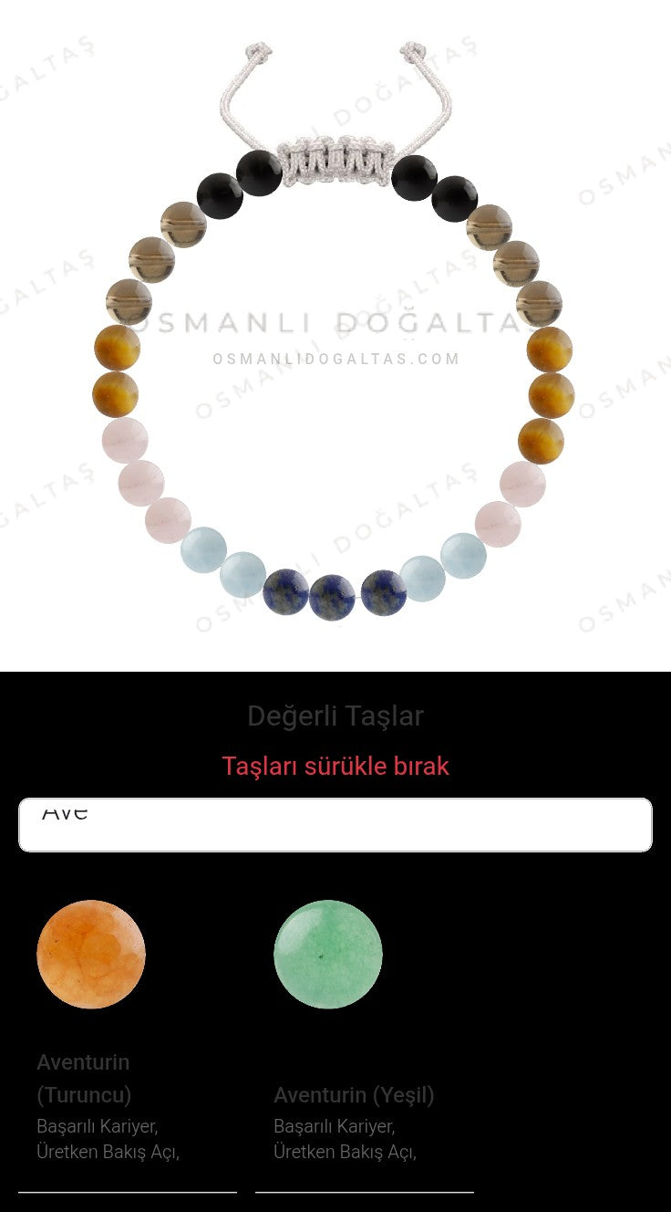 Özel Tasarım Merdiven Kapama Bileklik - 27 Taş - Özel Tasarım Görseli