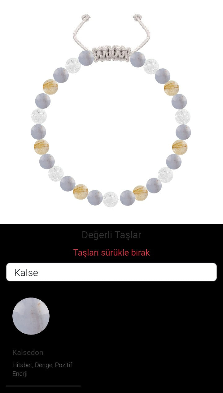 Özel Tasarım Merdiven Kapama Bileklik - 27 Taş - Özel Tasarım Görseli