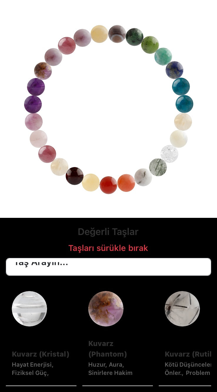 Özel Tasarım Elastik Misineli - 27 Taş - Özel Tasarım Görseli