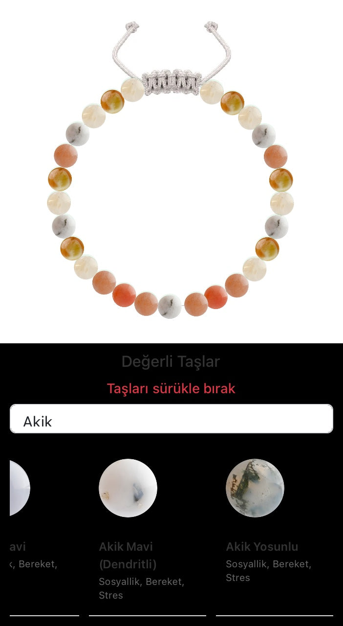 Özel Tasarım Merdiven Kapama Bileklik - 27 Taş - Özel Tasarım Görseli