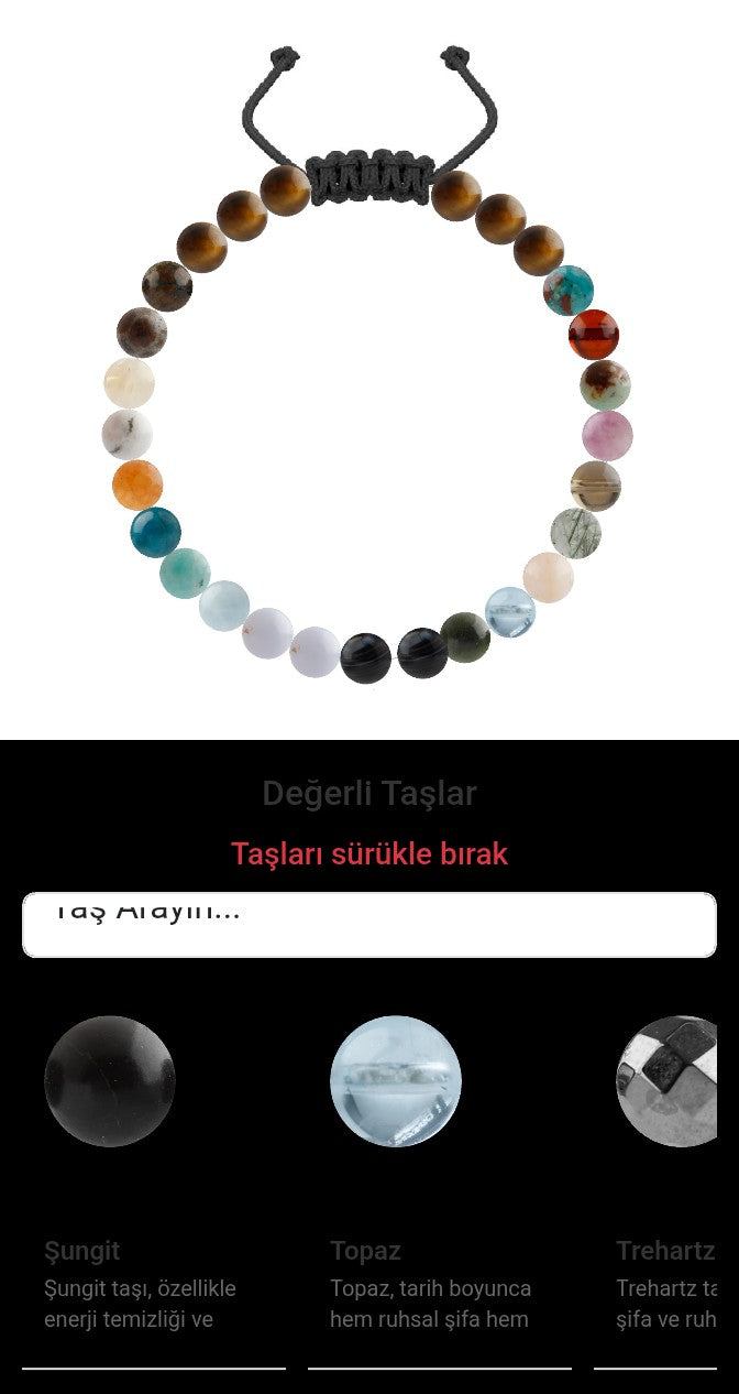 Özel Tasarım Merdiven Kapama Bileklik - 27 Taş - Özel Tasarım Görseli