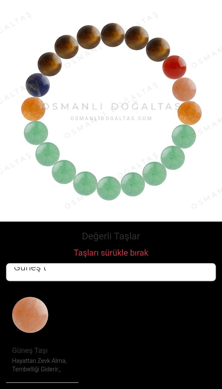 Özel Tasarım Elastik Misineli - 20 Taş - Özel Tasarım Görseli