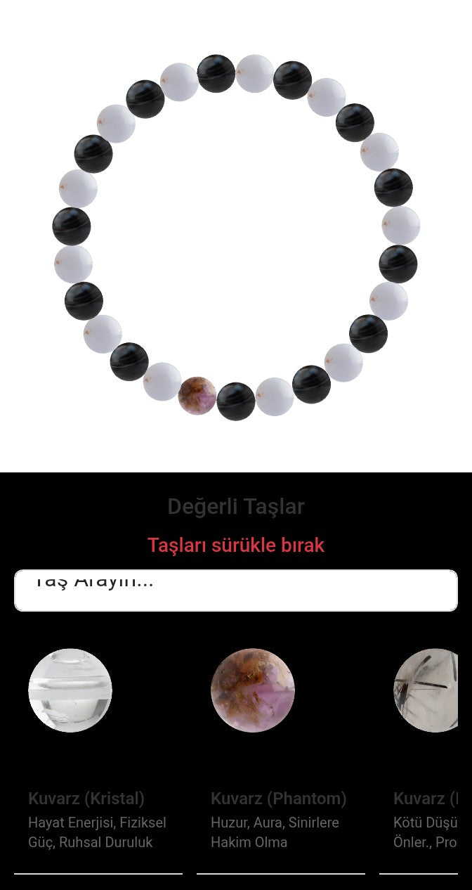Özel Tasarım Elastik Misineli - 27 Taş - Özel Tasarım Görseli