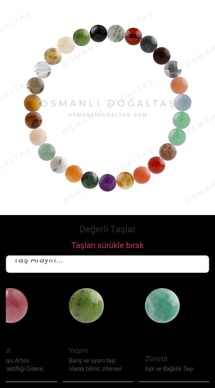 Özel Tasarım Elastik Misineli - 27 Taş - Özel Tasarım Görseli