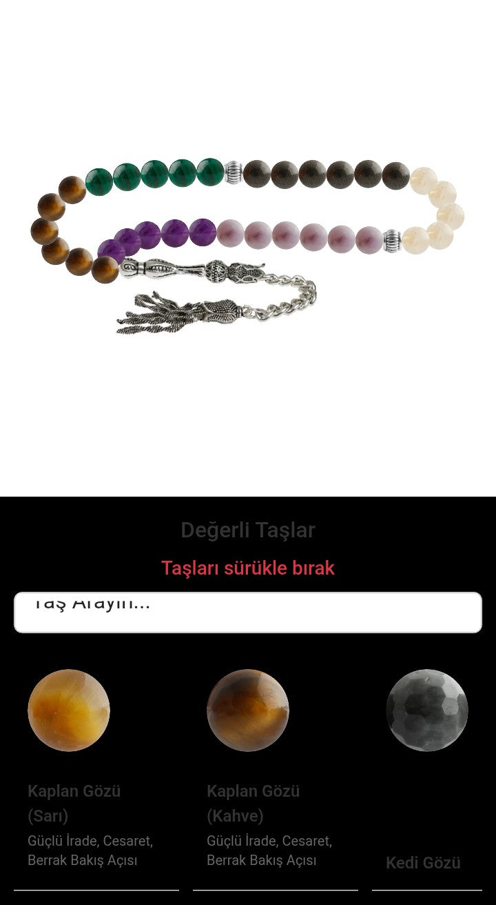 Özel Tasarım Tesbih - 33 Taş - Özel Tasarım Görseli