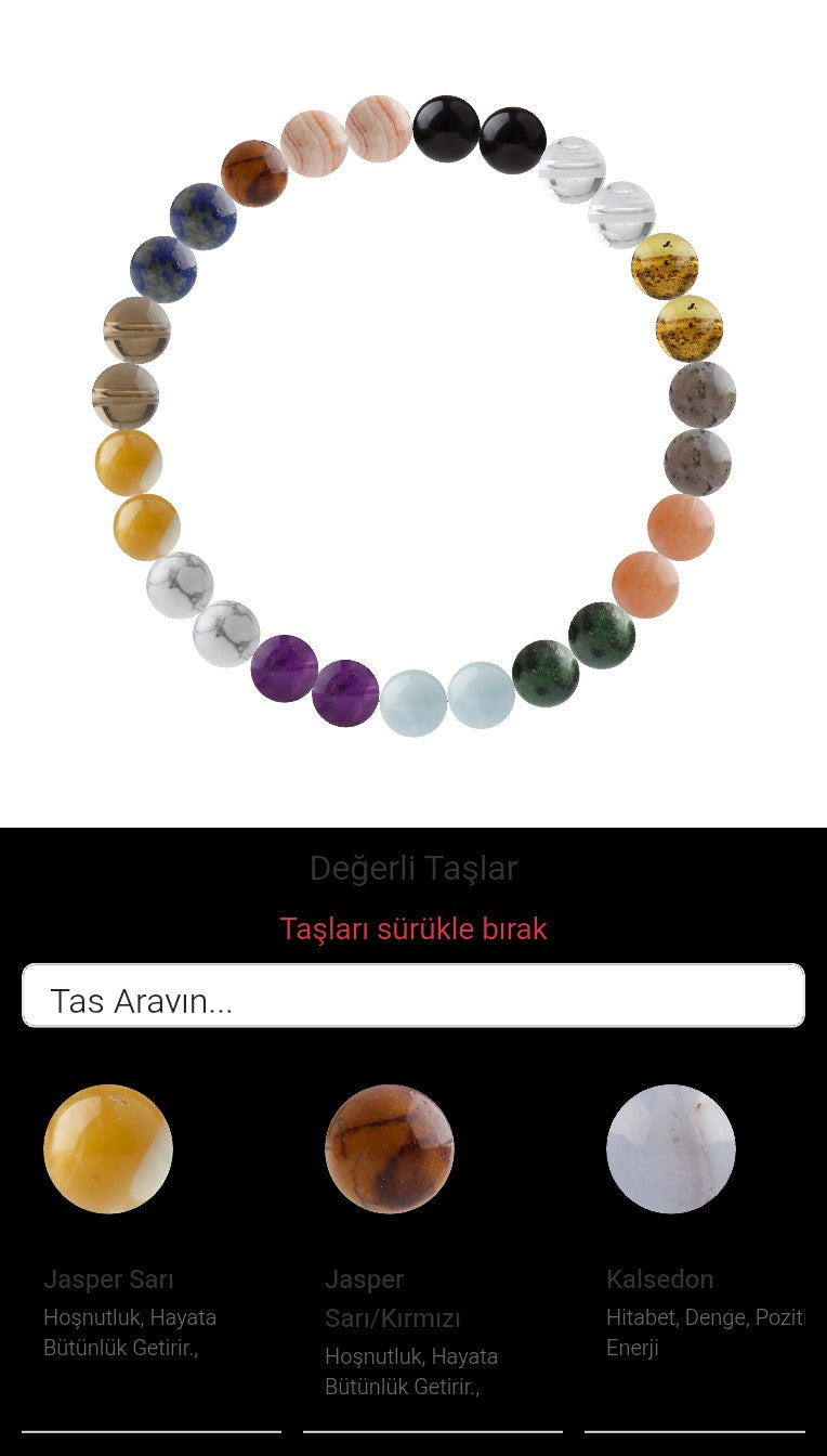 Özel Tasarım Elastik Misineli - 27 Taş - Özel Tasarım Görseli