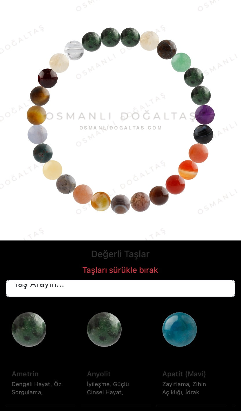 Özel Tasarım Elastik Misineli - 27 Taş - Özel Tasarım Görseli