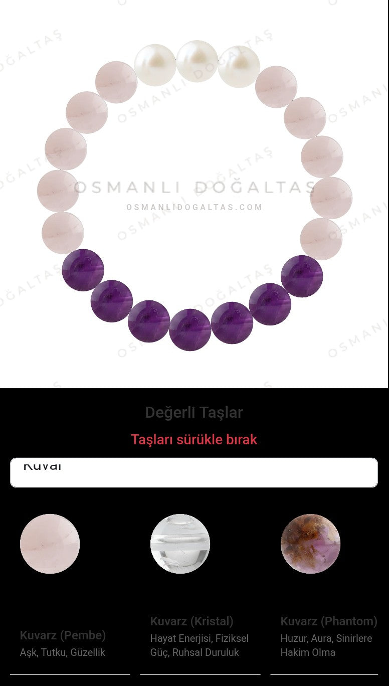 Özel Tasarım Elastik Misineli - 20 Taş - Özel Tasarım Görseli