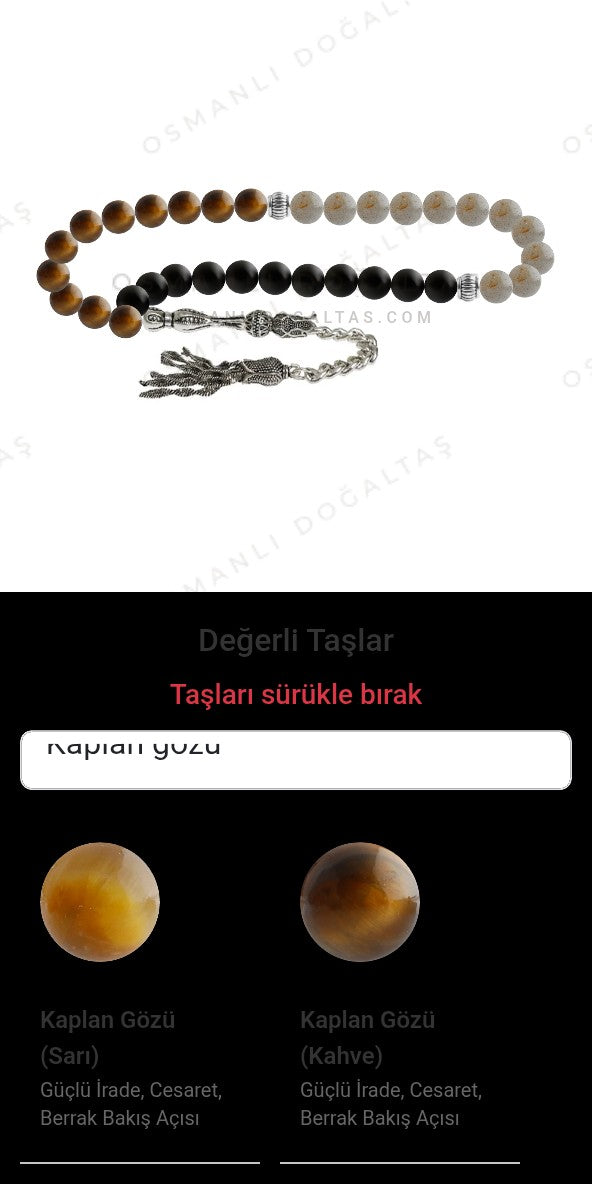 Özel Tasarım Tesbih - 33 Taş - Özel Tasarım Görseli