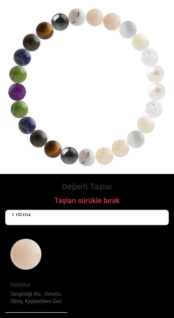 Özel Tasarım Elastik Misineli - 25 Taş - Özel Tasarım Görseli