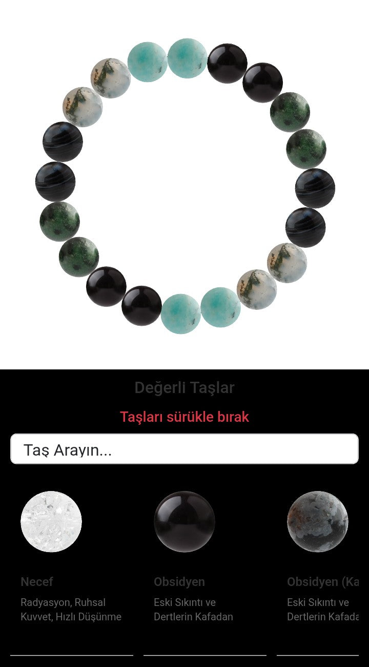 Özel Tasarım Elastik Misineli - 20 Taş - Özel Tasarım Görseli