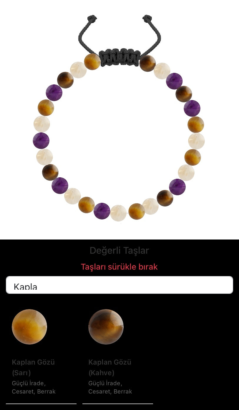 Özel Tasarım Merdiven Kapama Bileklik - 27 Taş - Özel Tasarım Görseli