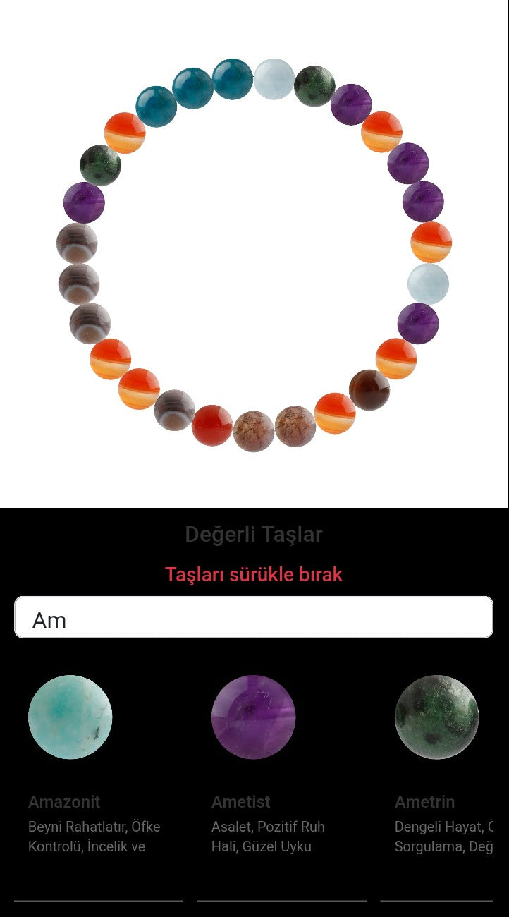 Özel Tasarım Elastik Misineli - 27 Taş - Özel Tasarım Görseli