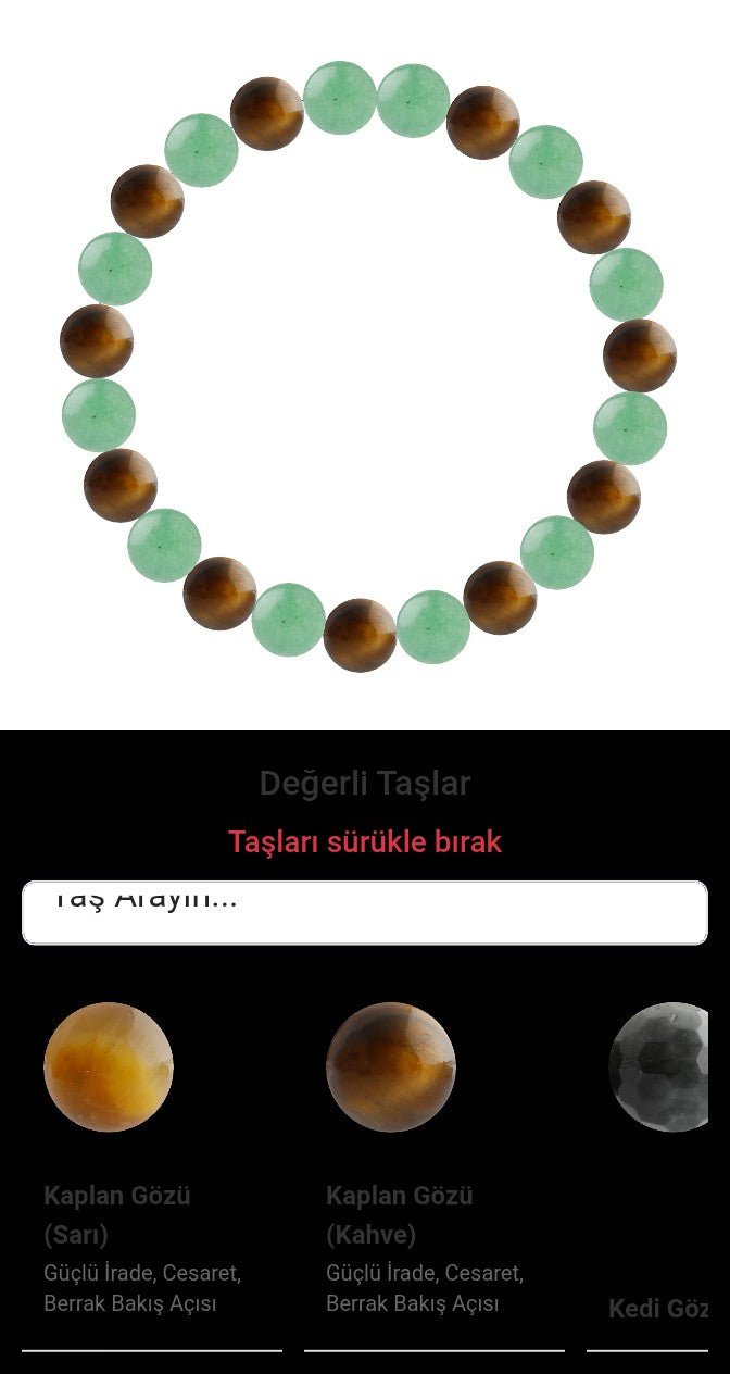 Özel Tasarım Elastik Misineli - 23 Taş - Özel Tasarım Görseli