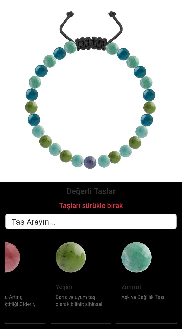 Özel Tasarım Merdiven Kapama Bileklik - 27 Taş - Özel Tasarım Görseli