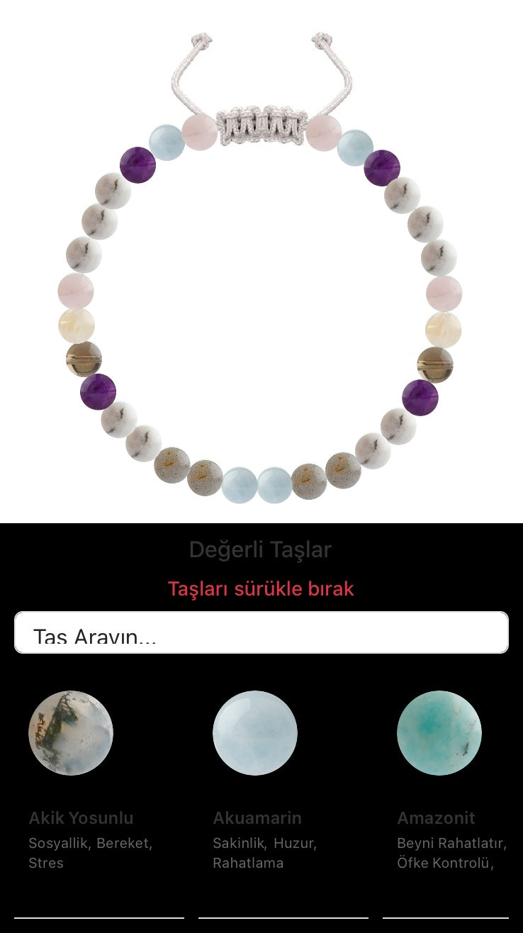 Özel Tasarım Merdiven Kapama Bileklik - 30 Taş - Özel Tasarım Görseli