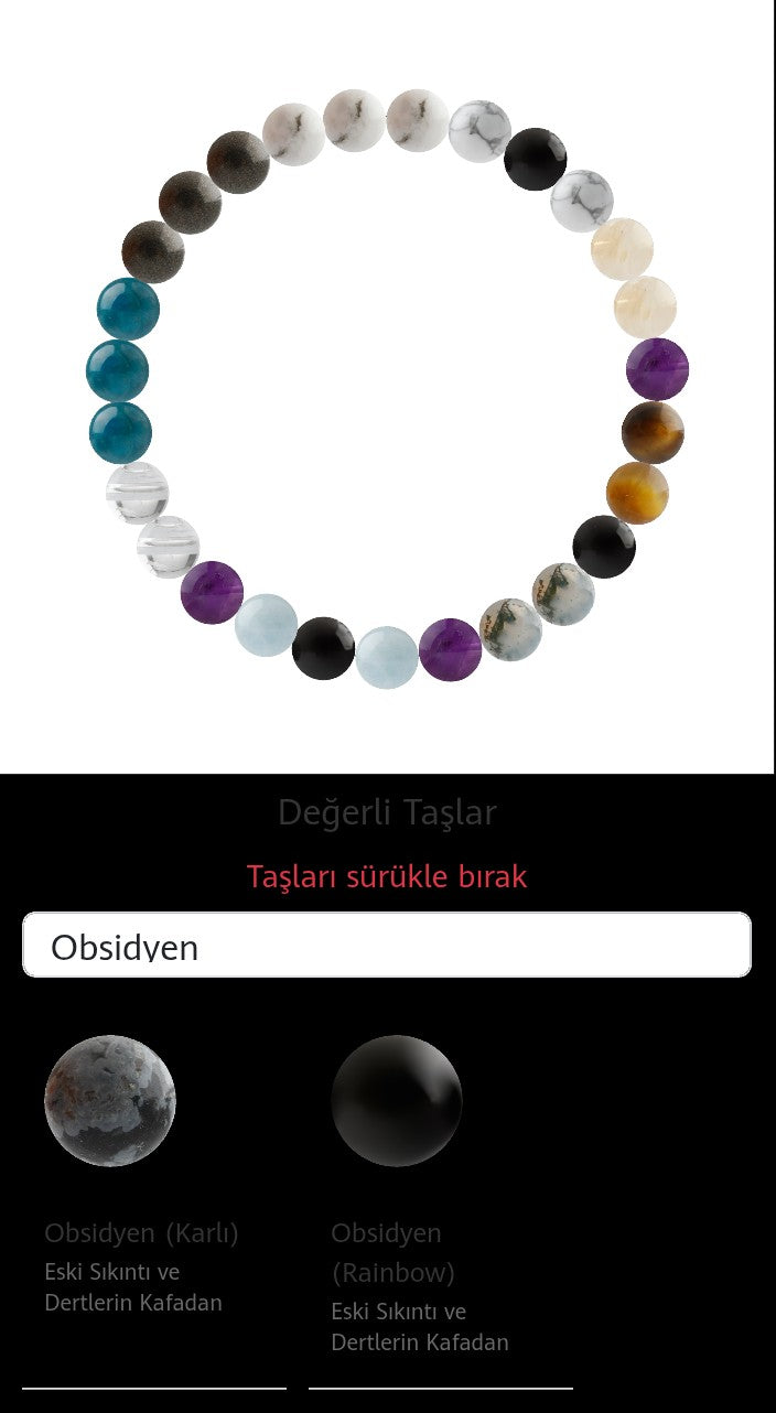 Özel Tasarım Elastik Misineli - 27 Taş - Özel Tasarım Görseli