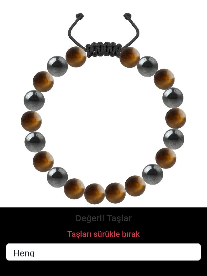 Özel Tasarım Merdiven Kapama Bileklik - 20 Taş - Özel Tasarım Görseli