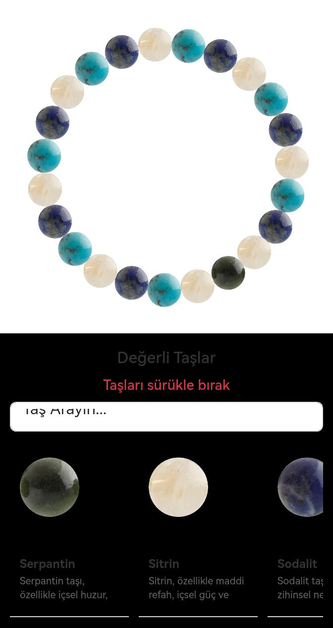 Özel Tasarım Elastik Misineli - 23 Taş - Özel Tasarım Görseli